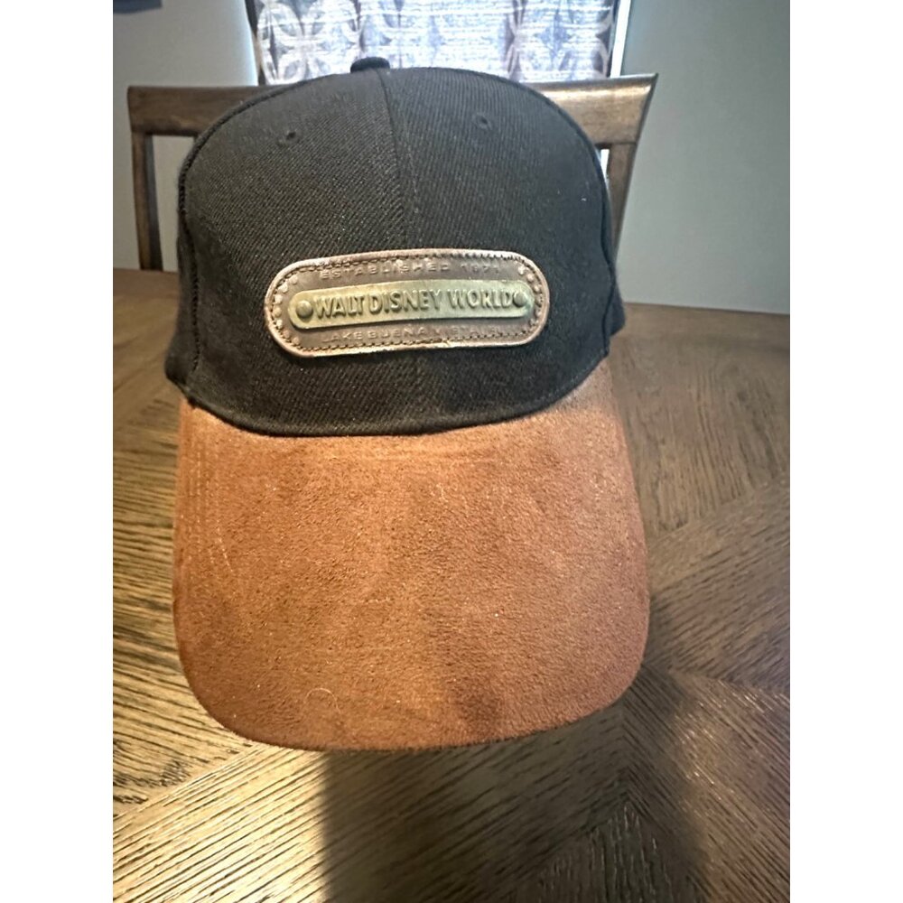 Walt Disney World Suede brim  Adult Black, Brown  ‎ Acrylic, Wool